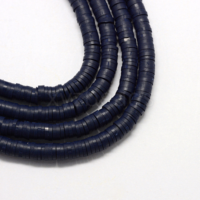 Handmade Polymer Clay Beads X-CLAY-R067-6.0mm-35-1