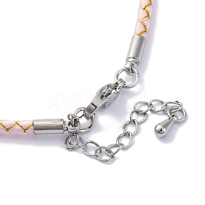 Polyester Cord Braided Bracelet Makings MAK-Z003-01P-23-1