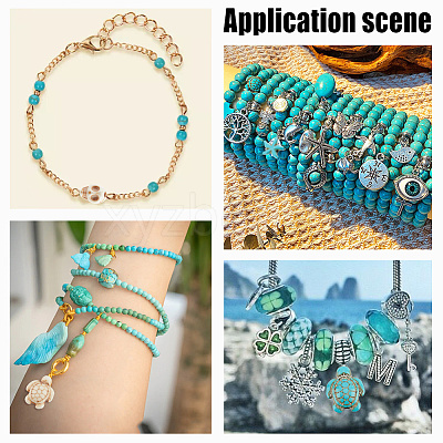 14 Styles Synthetic Turquoise Beads Strands TURQ-AR0001-29-1