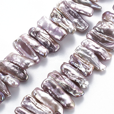 Natural Keshi Pearl Beads Strands PEAR-S020-H06-1