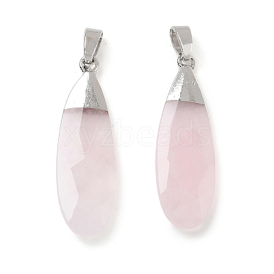 Natural Rose Quartz Pendants GG-CBA9F30-03P-07-1