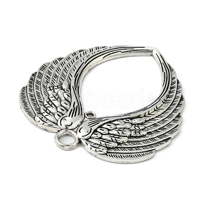 Tibetan Style Alloy Wing Large Pendants X-TIBEP-S100-AS-NR-1