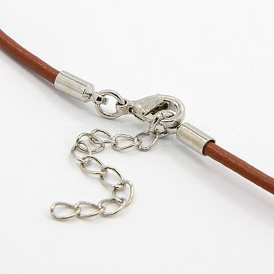 Leather Cord Necklace Making MAK-F002-11-1