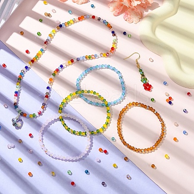 4500Pcs 30 Styles Electroplate Glass Beads Strands EGLA-YW0003-99-1