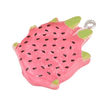 Opaque Resin Imitation Fruit Pendants LS-RE-CBA3138-01C-P-1