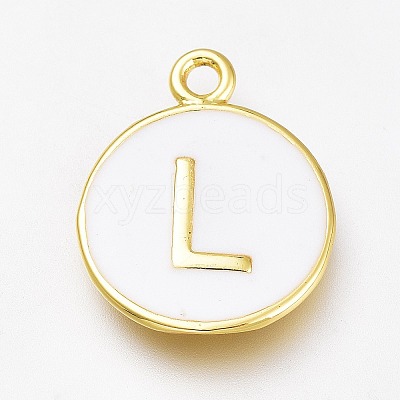 Brass Enamel Pendants LS-KK-H103-01L-G-1