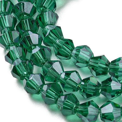 Transparent Electroplate Glass Beads Strands LS-EGLA-A039-T3mm-A10-1