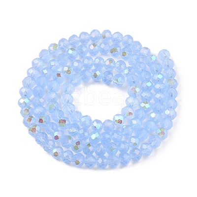 Electroplate Glass Beads Strands EGLA-A044-J4mm-L03-1
