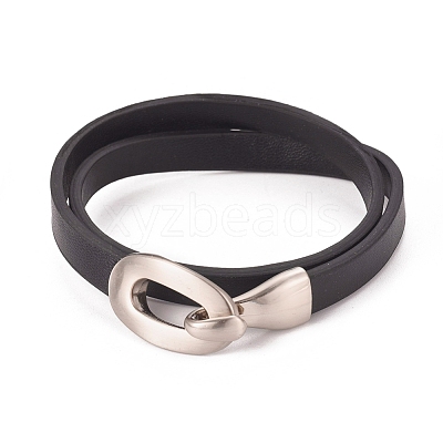 Imitation Leather Wrap Bracelets BJEW-G620-F03-1