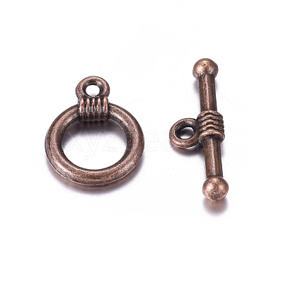Tibetan Style Alloy Toggle Clasps X-RLF0034Y-NF-1