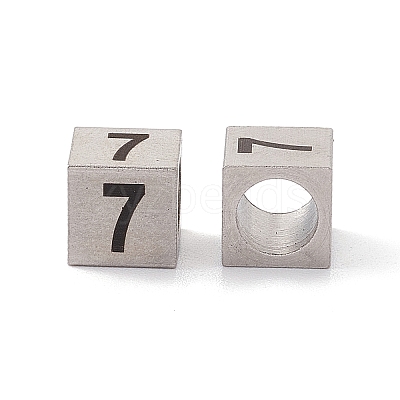 Tarnish Resistant 303 Stainless Steel European Beads STAS-G286-P07-1