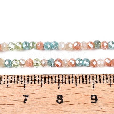 Electroplate Glass Beads Strands GLAA-T023-A16-07-1