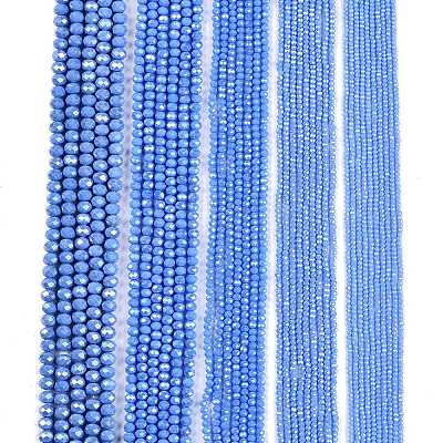 Electroplate Glass Beads Strands EGLA-A044-P8mm-A17-1