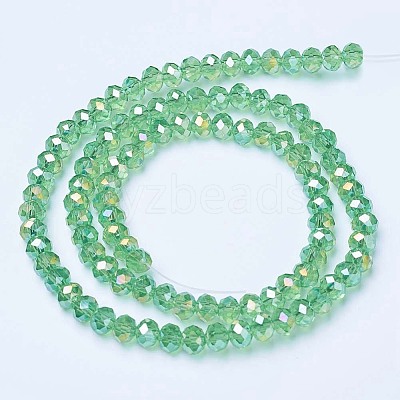 Electroplate Glass Beads Strands EGLA-A034-T1mm-B11-1