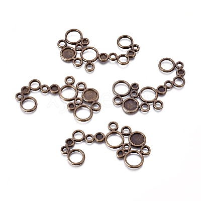 Alloy Cabochon Connector Settings X-EA10977Y-AB-1
