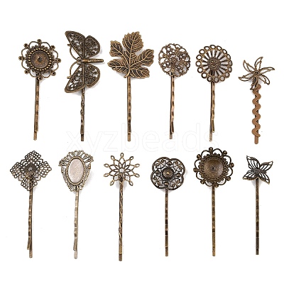 Brass Hair Bobby Pin Findings PHAR-G002-M02-1