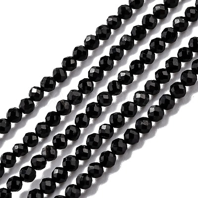Natural Black Tourmaline Beads Strands LS-G-H266-11B-1