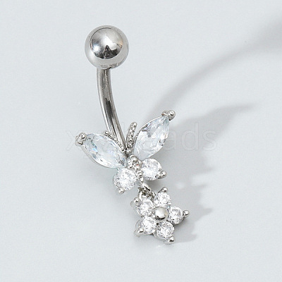 316L Surgical Stainless Steel Belly Rings WGED5B8-01-1