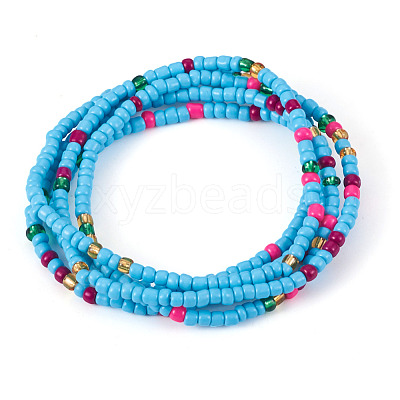 Resin Beads Bracelets BJEW-TAC0080-01B-1