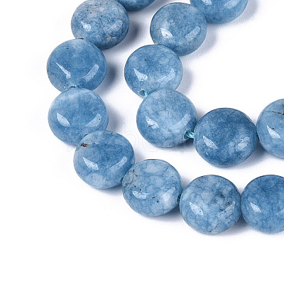 Dyed Natural White Jade Beads Strands G-T143-16E-1