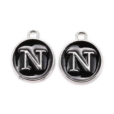 Platinum Plated Alloy Charms ENAM-S118-02N-P-1