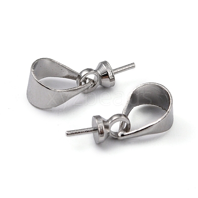 Brass Cup Pearl Peg Bails Pin Pendants KK02-1