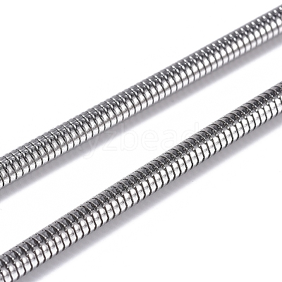 Tarnish Resistant 304 Stainless Steel Round Snake Chains CHS-L023-01D-P-1