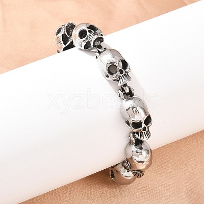 Halloween 304 Stainless Steel Link Chain Bracelets BJEW-D379-20B-AS-1
