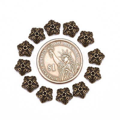 Tibetan Style Bead Caps X-TIBEB-A24621-AB-FF-1