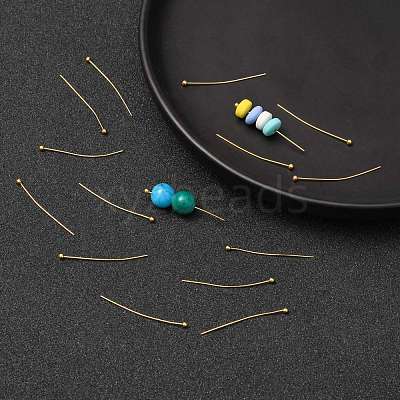 Brass Ball Head Pins X-KK-R020-07G-1
