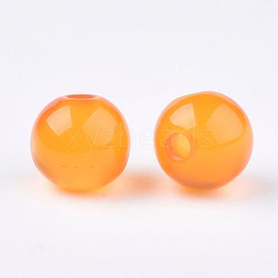 Round Imitation Cat Eye Resin Beads RESI-R157-8mm-13-1