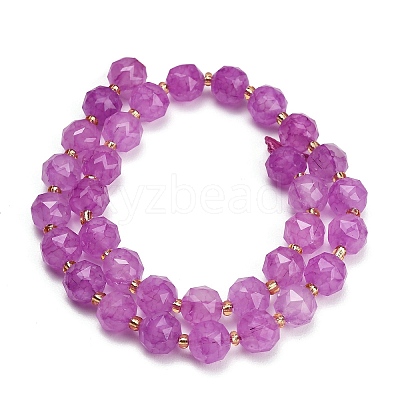 Dyed Imitation Jade Glass Beads Strands GL-Z001-02A-03-1