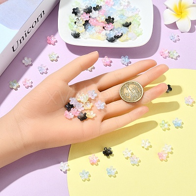 30Pcs Electroplate Transparent Glass Beads GLAA-YW0005-02A-1