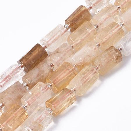 Natural Citrine Beads Strands G-S345-8x11-013-1