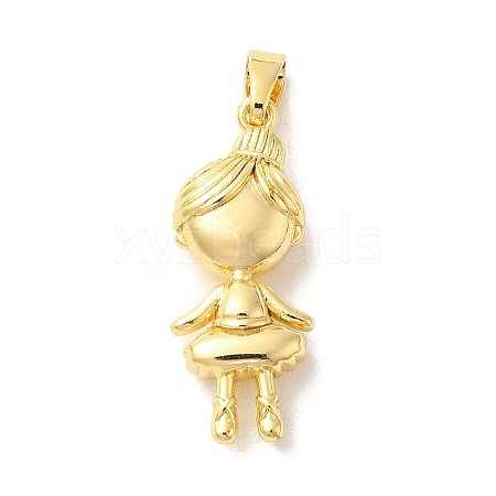 Brass Pendants KK-Z073-12G-1