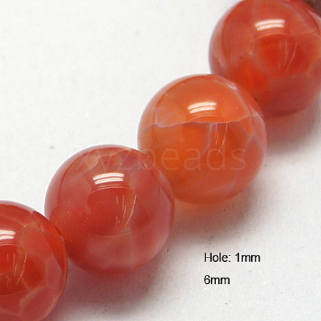 Natural Fire Crackle Agate Beads Strands X-G-G212-6mm-10-1