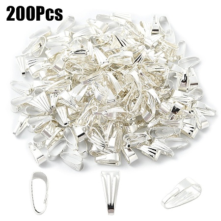200Pcs Iron Snap on Bails IFIN-YW0003-74S-1