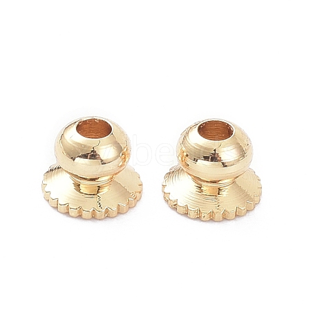 Apetalous Brass Bead Caps KK-K086-20LG-1
