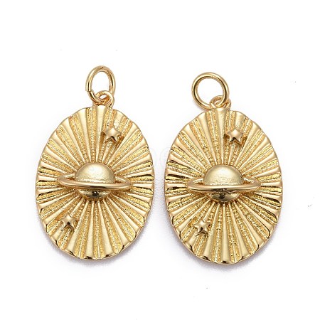 Brass Pendants KK-Z009-27G-1