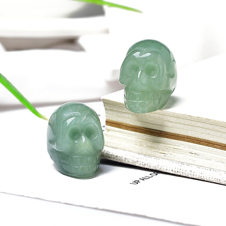 Natural Green Aventurine Skull Display Decorations PW-WG24213-05-1