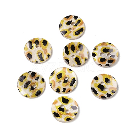 2-Hole Freshwater Shell Buttons SHEL-A004-01H-1