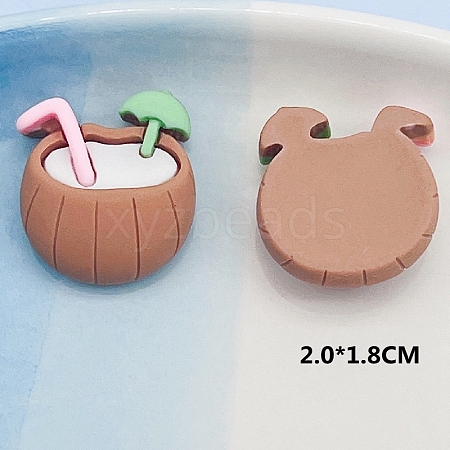 Opaque Resin Decoden Cabochons OHAR-PW0001-496C-1