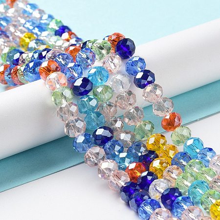 Glass Beads Strands EGLA-A034-M8mm-46-1