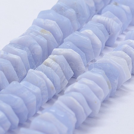 Natural Blue Lace Agate Beads Strands G-F566-52-1