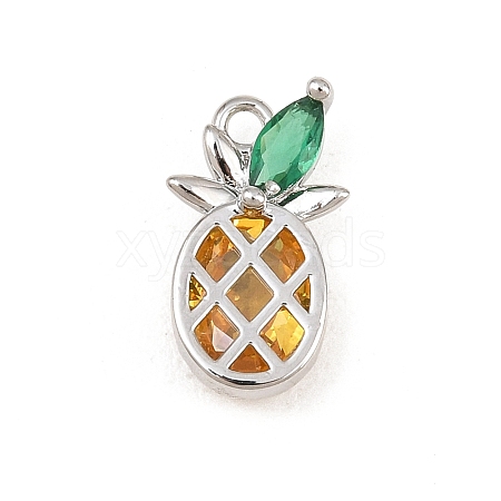 Brass Pave Colorful Cubic Zirconia Pendants CU-CBAFB7D-03B-P-1