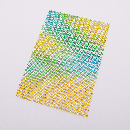 Plastic Elasticity Rhinestone Net LS-KY-WH0020-86I-1