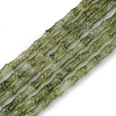 Baking Varnish Glass Beads Strand GLAA-TAC0021-02E-1