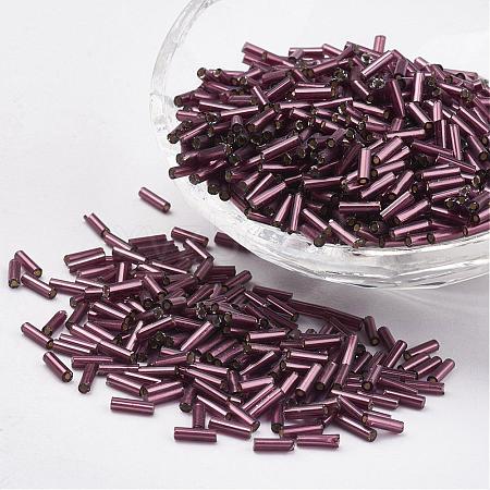 Glass Bugle Beads SEED-E001-12mm-57-1