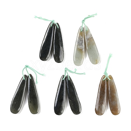 Natural  Nephrite Jade/Hetian Jade Pendants G-Q176-01B-01-1