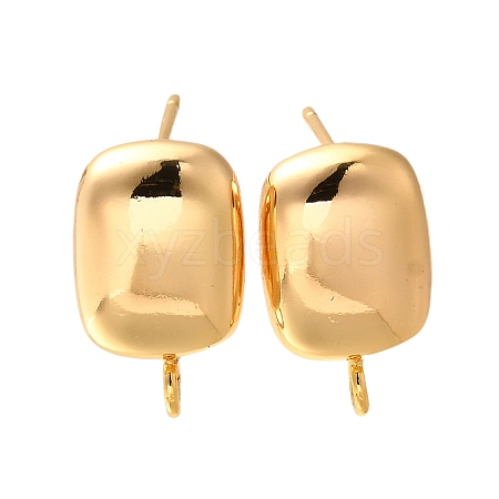 Brass Stud Earrings KK-Z092-04G-1